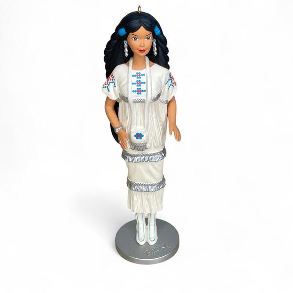 Lot 4: Hallmark Ornaments Mop Top Wendy Barbie Native Am Joe Montana Riding Hood - Picture 6 of 9